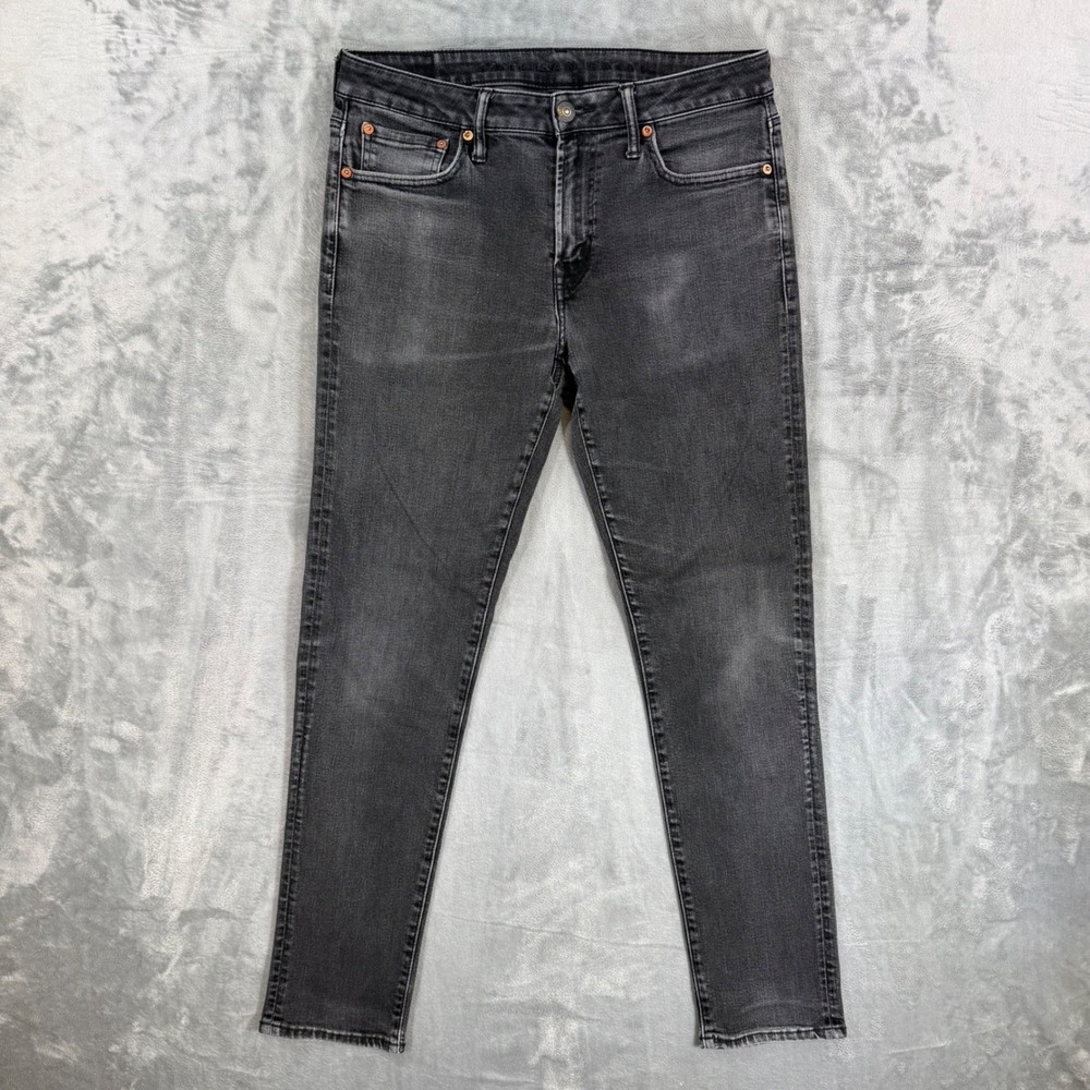 American Eagle Airflex Athletic Skinny Jeans Mens 32x32 Black Denim Stretch Pant
